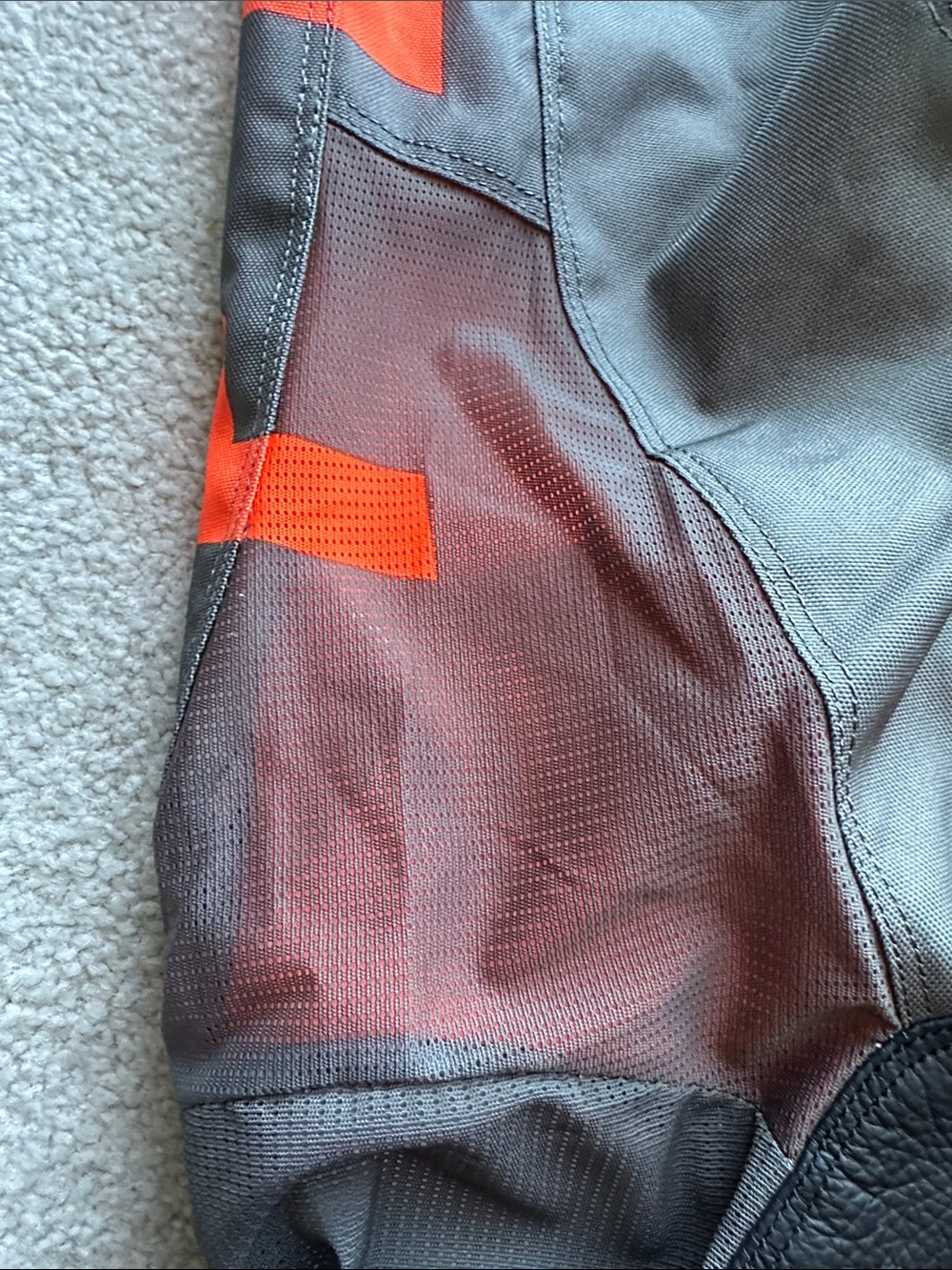 Fox 180 Kids Gray and Orange Motocross Pants - 24Y - Picture 10 of 16